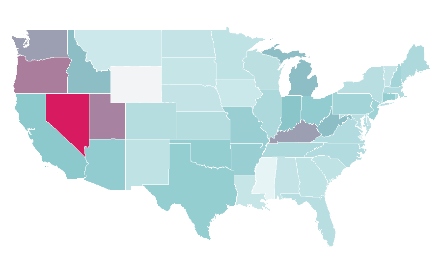 Affinity by region — Super Mario Sunshine, United States