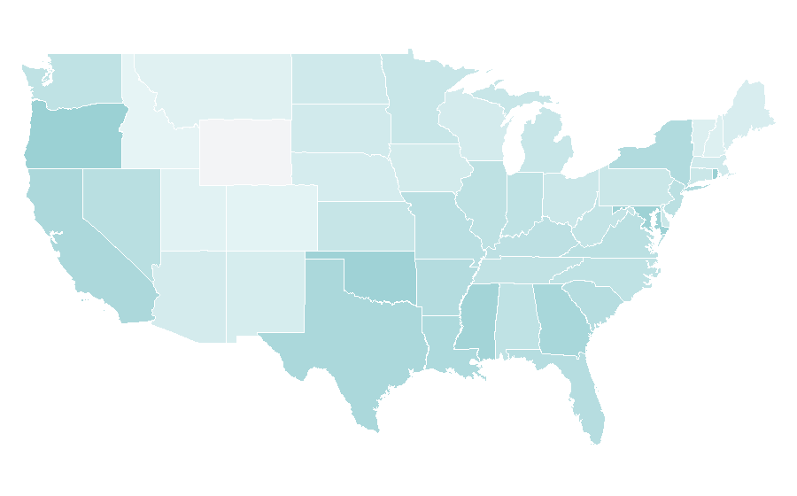 Affinity by region — Super Sentai, United States