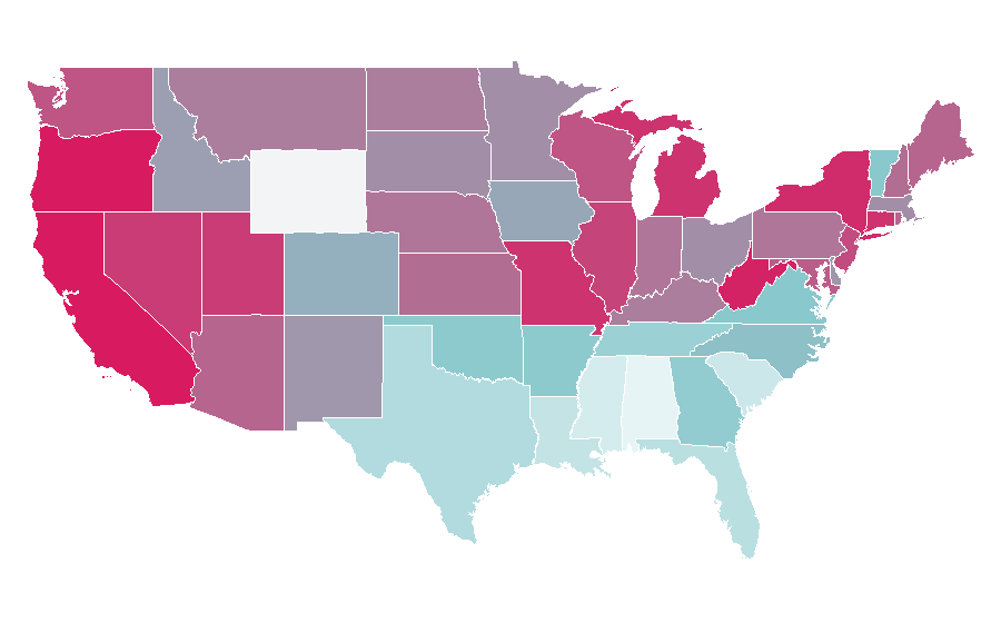 Affinity by region — Super Size Me, United States
