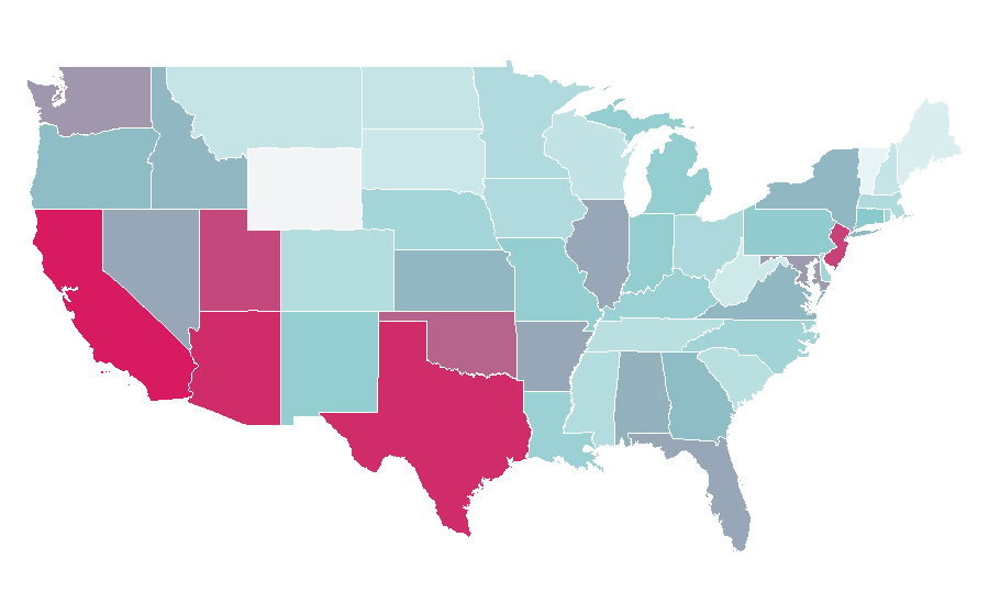 Affinity by region — Super Smash Bros., United States