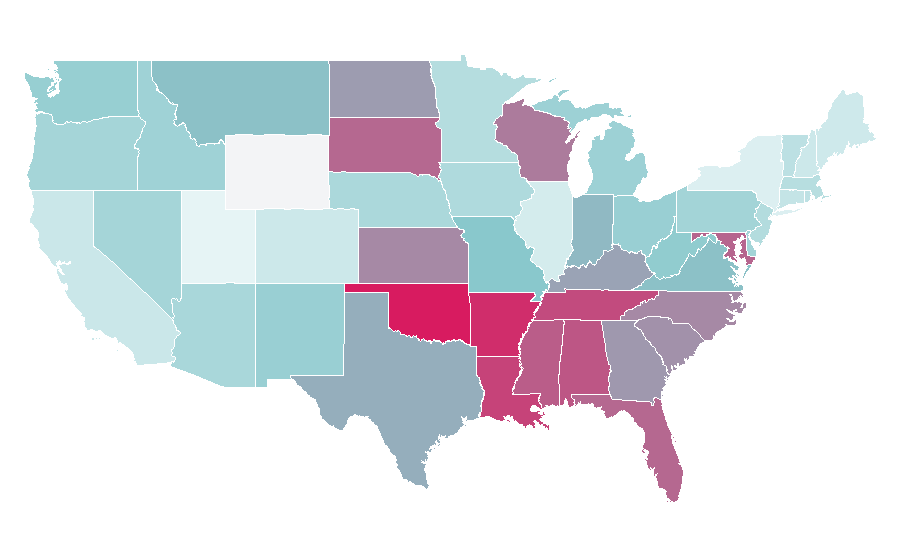 Affinity by region — Superbook, United States
