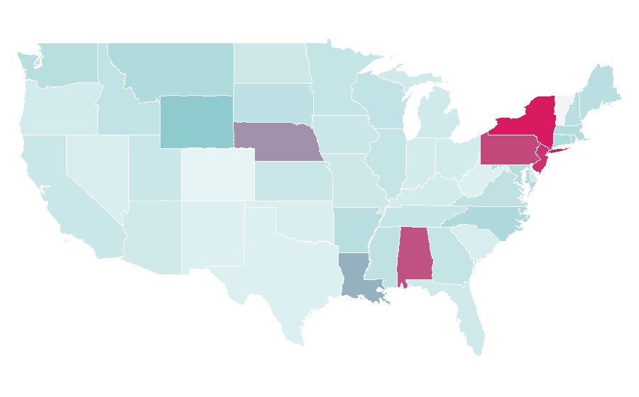 Affinität nach Region — Superfood, USA