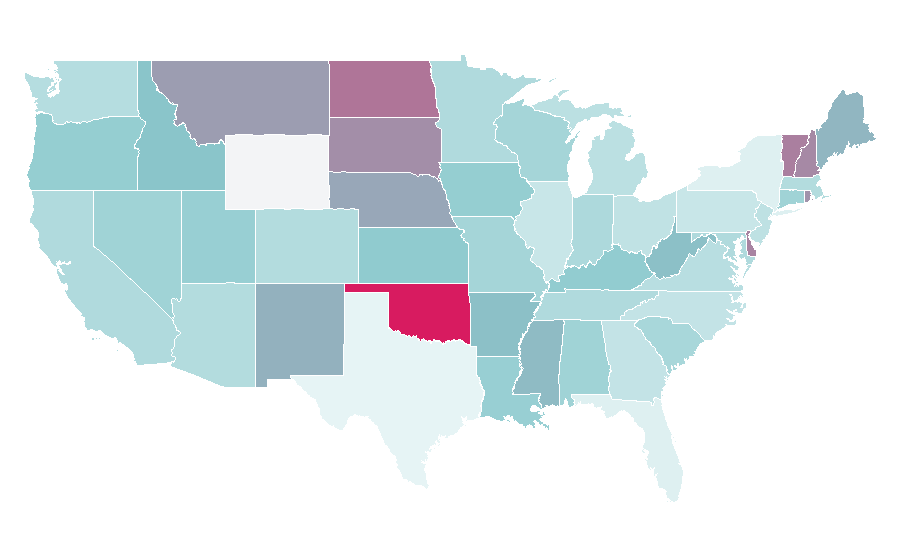 Affinity by region — Superhero fiction, United States