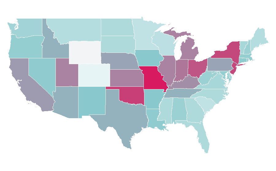Affinity by region — Superman II, United States