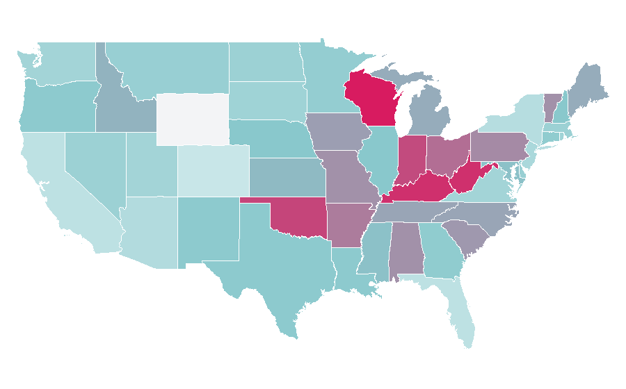 Affinity by region — Supernanny, United States