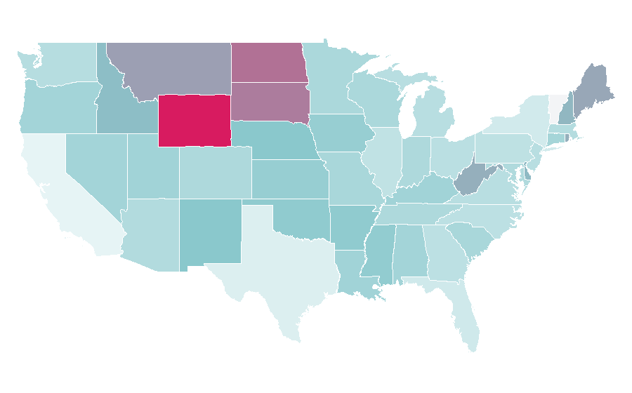 Affinity by region — Supernatural Thrillers, United States