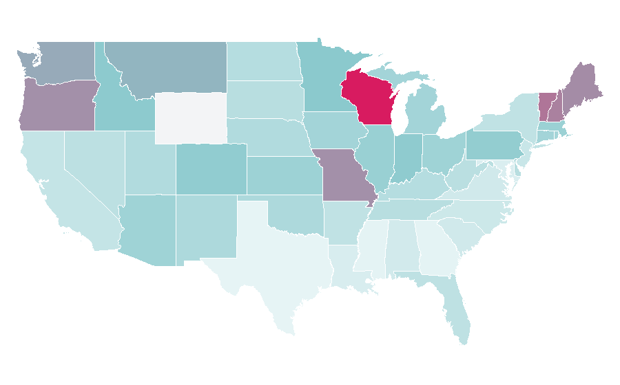 Affinity by region — Supertramp, United States