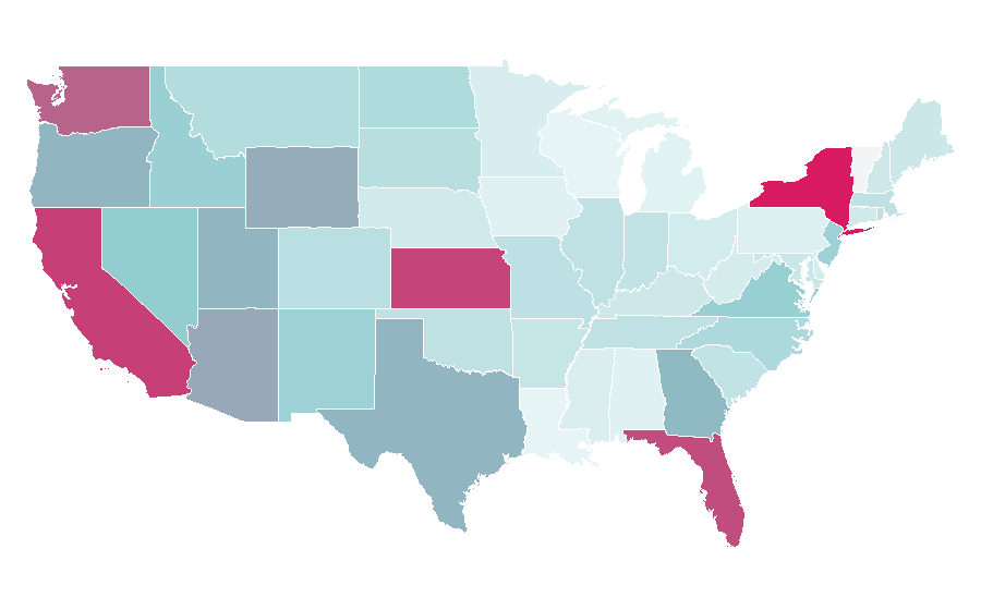 Affinity by region — Surfshark, United States