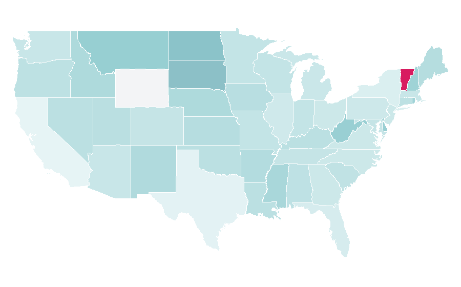 Affinity by region — Survey data collection, United States