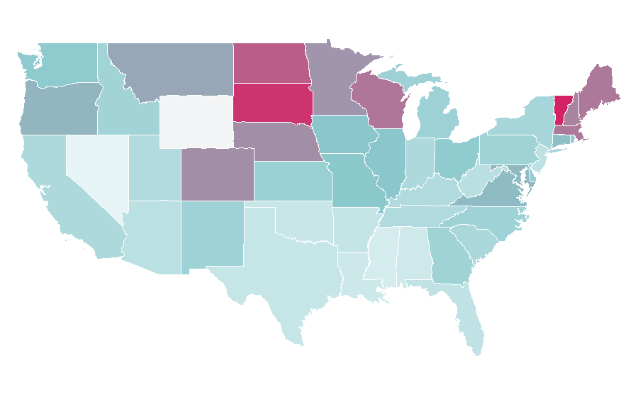 Affinity by region — SurveyMonkey, United States