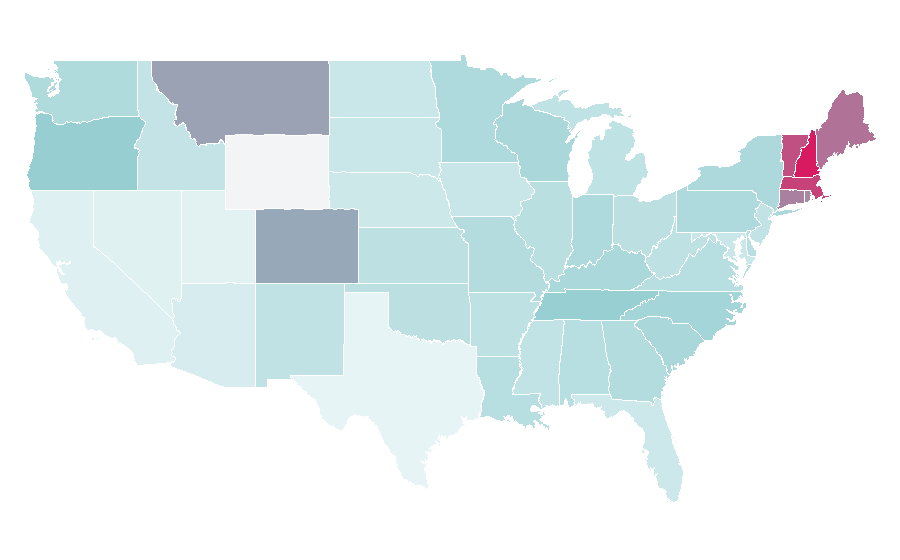 Affinity by region — Susan Tedeschi, United States
