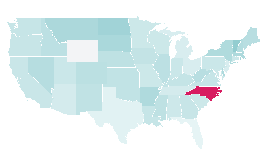 Affinity by region — Sustainable design, United States