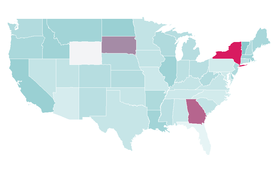 Affinity by region — Sustainable packaging, United States
