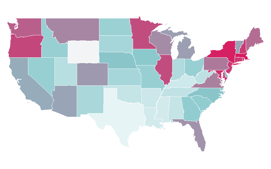 Affinity by region — Suze Orman, United States