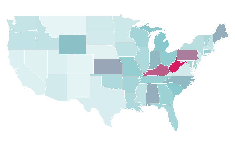 Affinity by region — Swagbucks, United States