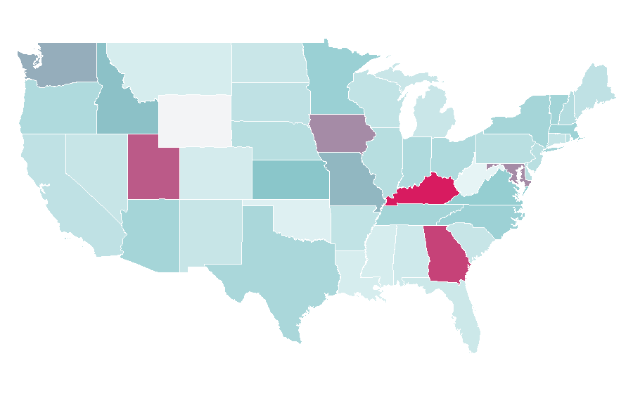 Affinity by region — Swahili language, United States