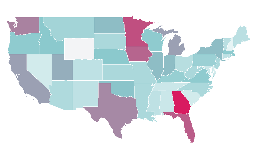 Affinity by region — Swans (band), United States