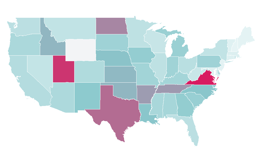 Affinity by region — Sweet Treats, United States