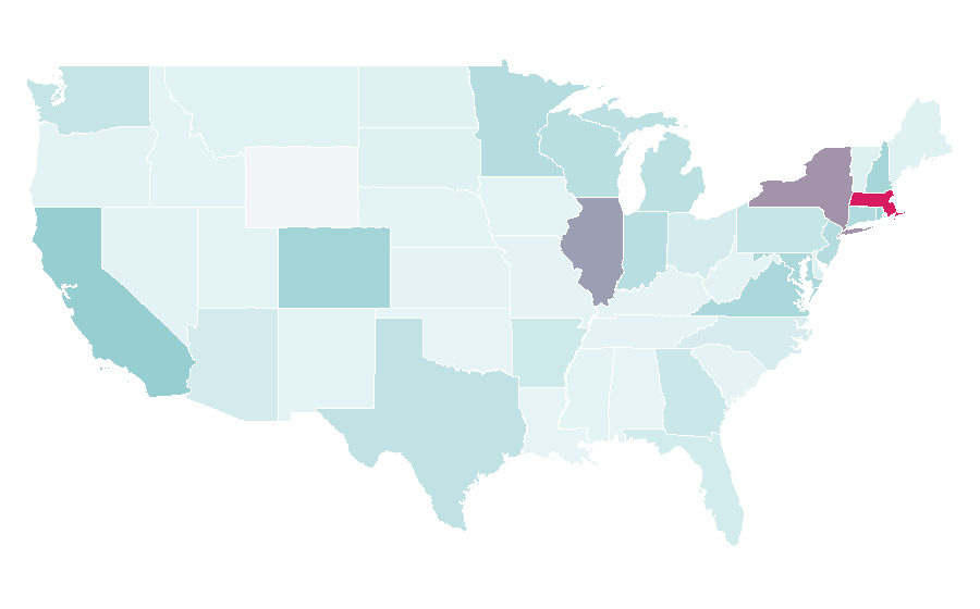 Affinity by region — Sweetgreen, United States