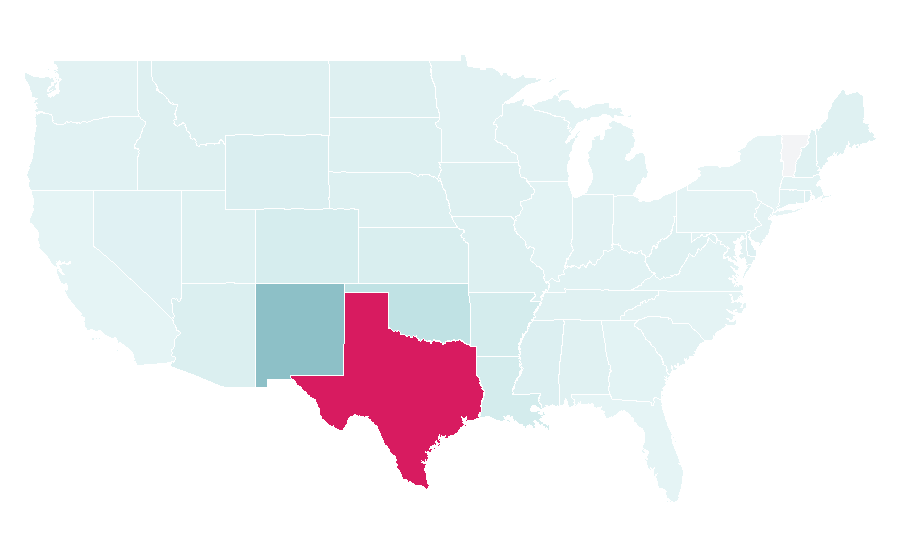 Affinity by region — Sweetwater, Texas, United States