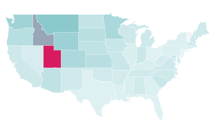 Affinity by region — Swing (dance), United States