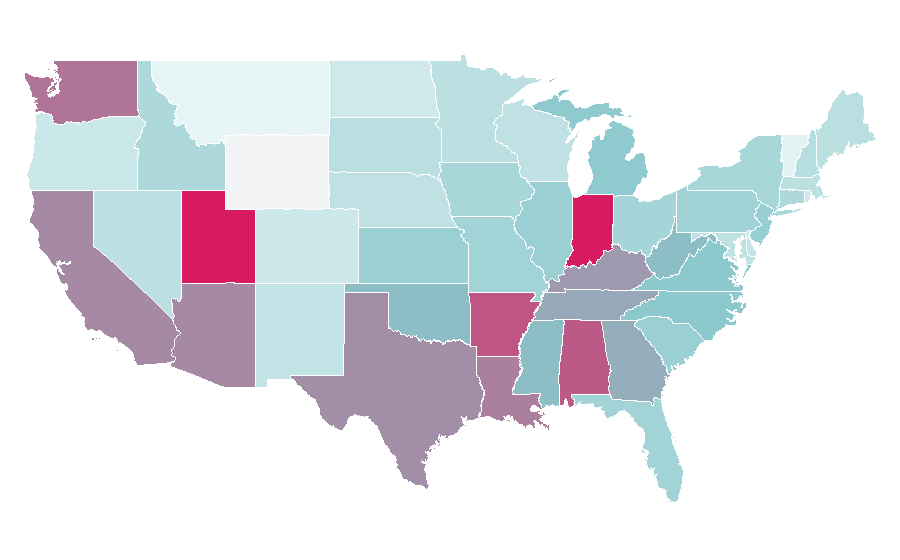 Affinity by region — Swing (jazz performance style), United States
