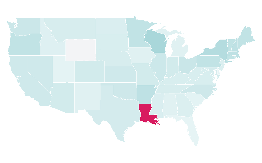 Affinity by region — Swoon (artist), United States