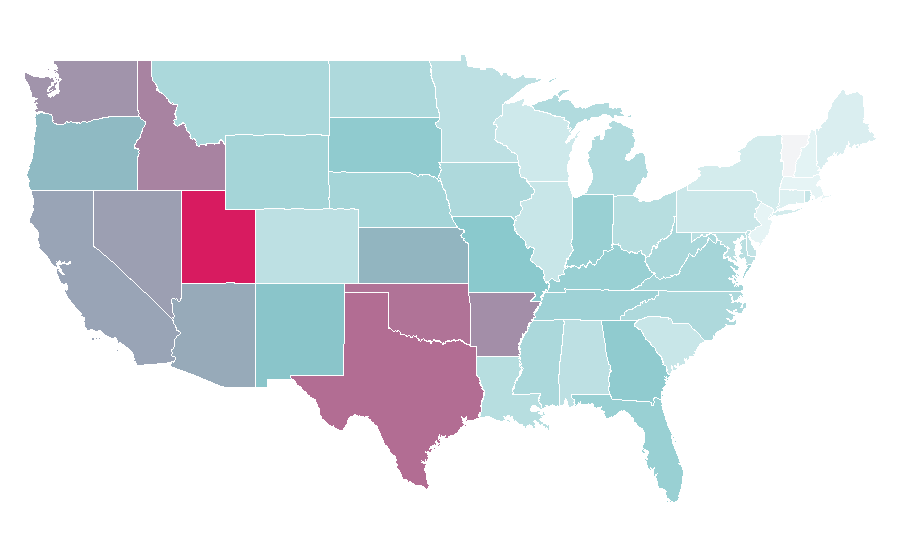 Affinity by region — Sword Art Online, United States