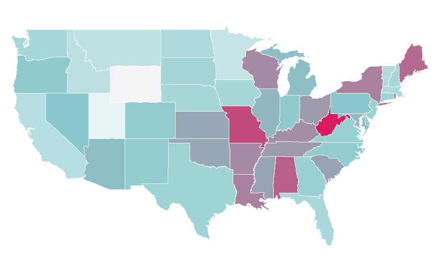 Affinity by region — Syfy, United States