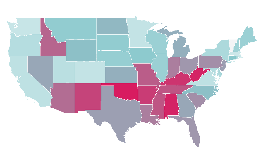 Affinity by region — Sylvester Stallone, United States