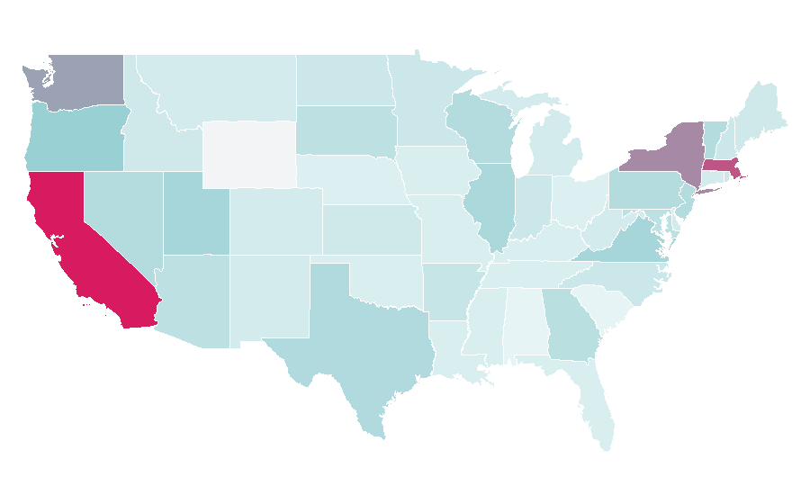 Affinity by region — Synthpop, United States
