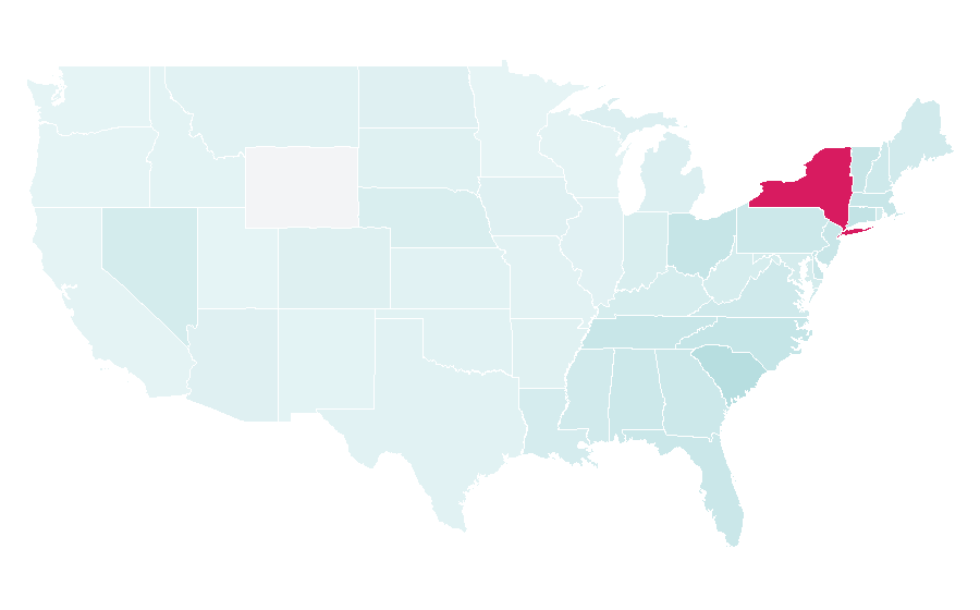 Affinity by region — Syracuse Football, United States