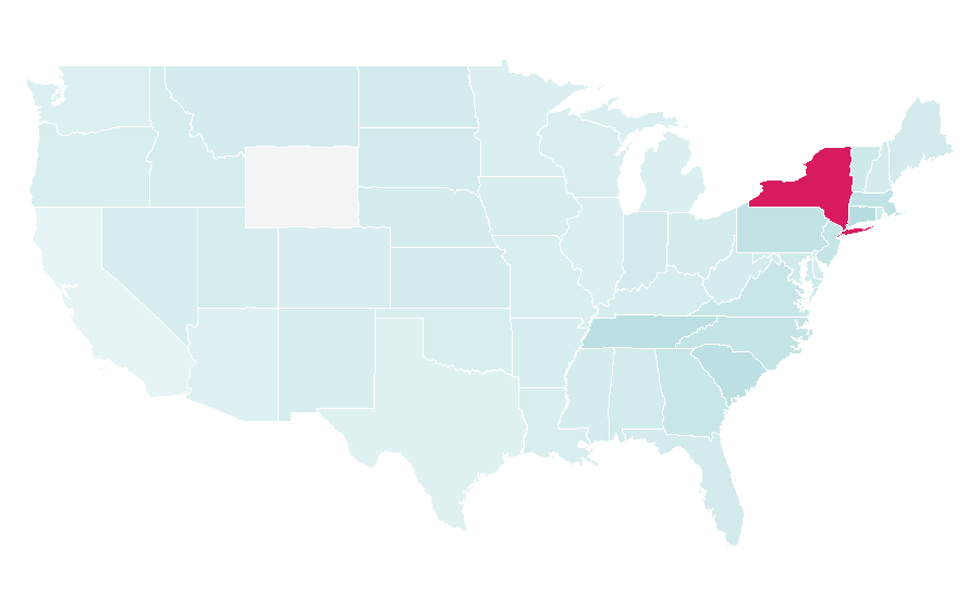 Affinity by region — Syracuse Orange, United States