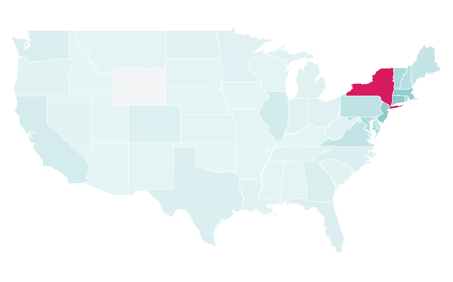 Affinity by region — Syracuse University, United States