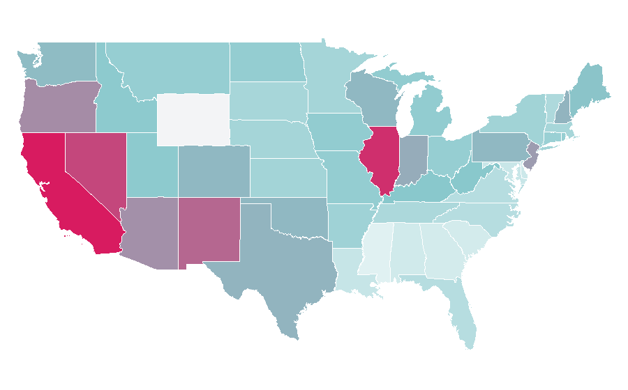 Affinity by region — System of a Down, United States