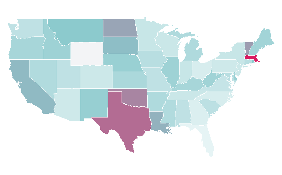 Affinity by region — Systems science, United States