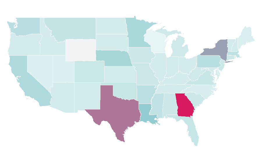 Affinity by region — T-ara, United States