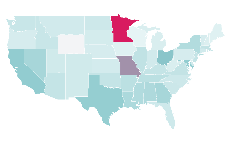 Affinity by region — t3, United States