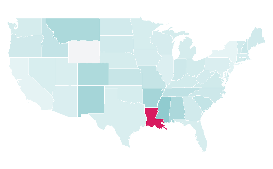 Affinity by region — Tab Benoit, United States