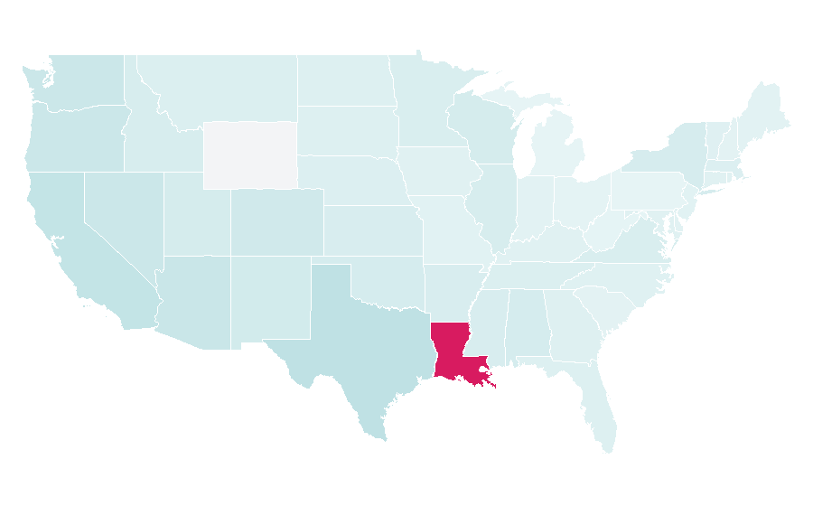 Affinity by region — Tabasco, United States