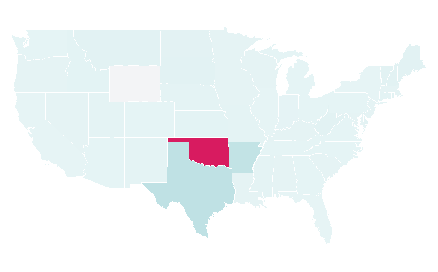 Affinity by region — Taco Bueno, United States