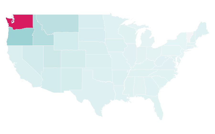 Affinity by region — Tacoma, Washington, United States