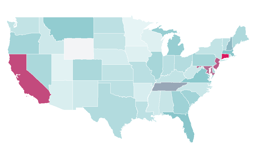 Affinität nach Region — Tacori, USA