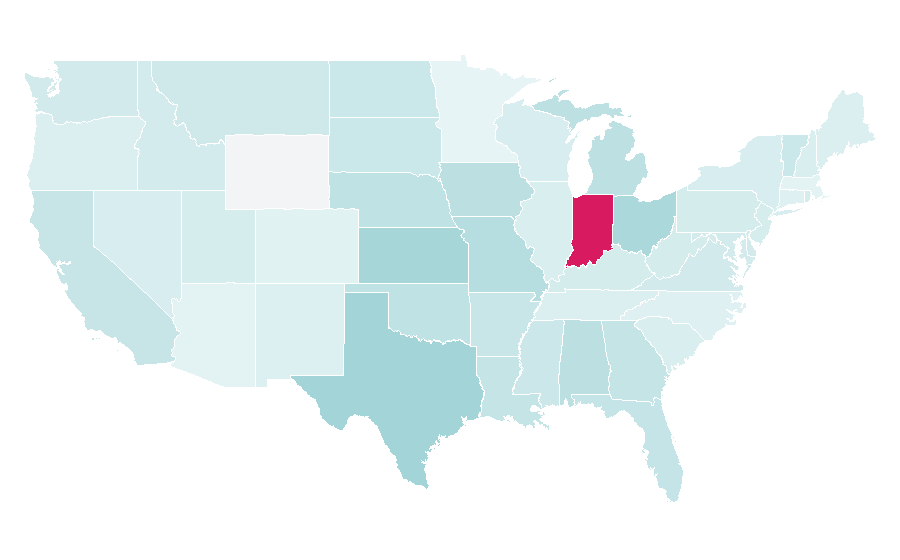 Affinity by region — Tailgate party, United States