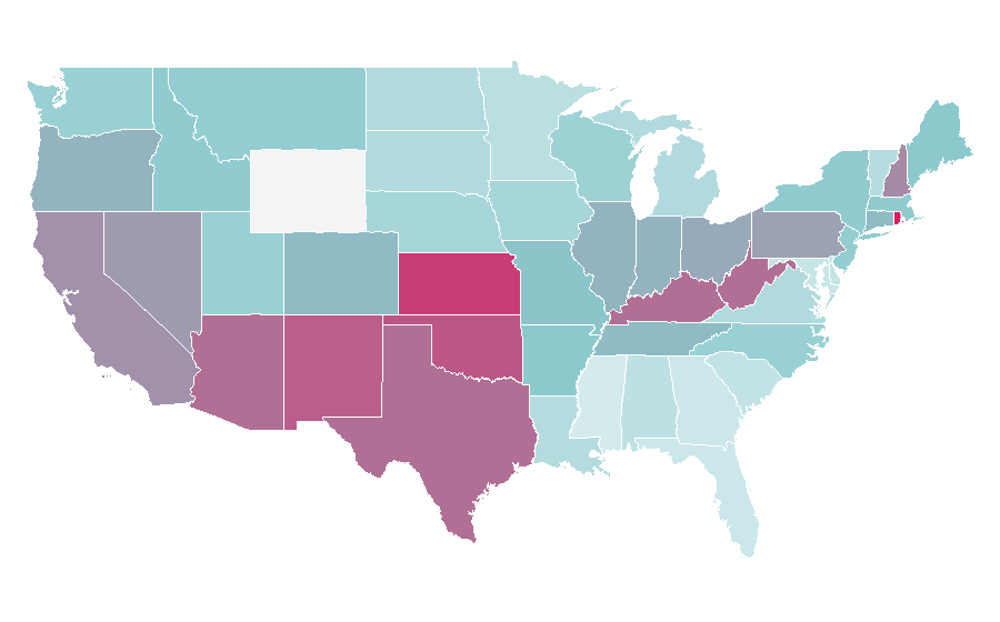 Affinity by region — Taissa Farmiga, United States