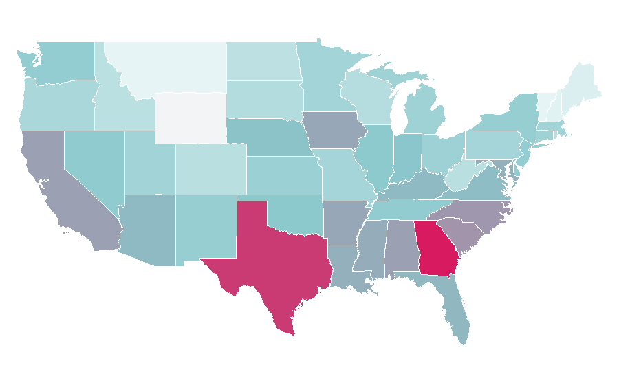 Affinity by region — Takis, United States