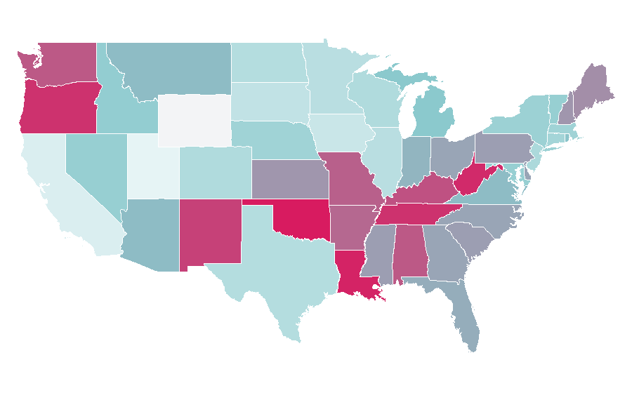 Affinity by region — Talamasca, United States
