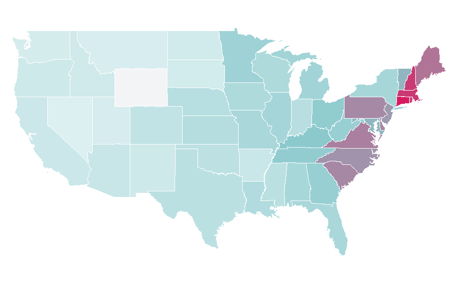 Affinity by region — Talbots, United States