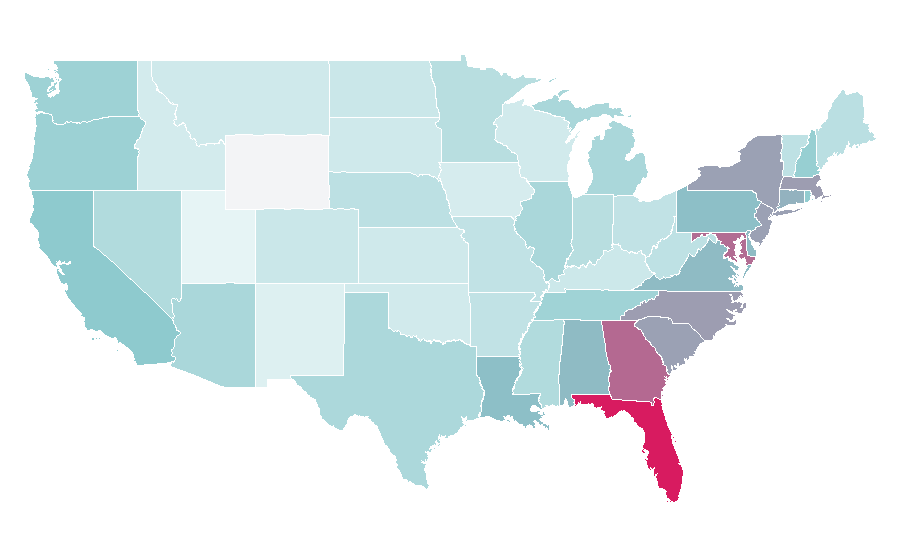 Affinity by region — Talenti, United States