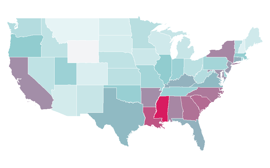 Affinity by region — Tambourine, United States
